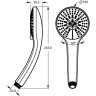 Лейка для душа IDEAL STANDARD IdealRain Soft M3 B9403AA